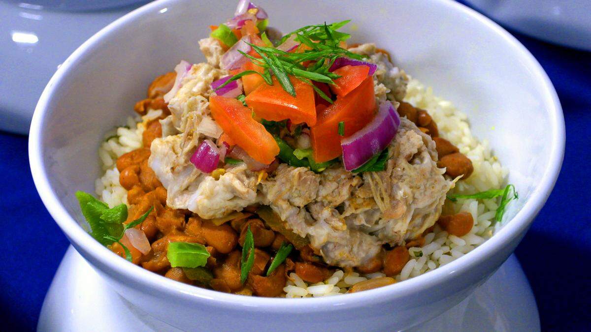Piedmont Columbus Regional recently overhauled the menu and food options for patients. Among the new dishes is the Southwestern Carnitas Bowl. It includes shredded pork, cilantro lime rice, pinto beans and pico de gallo.