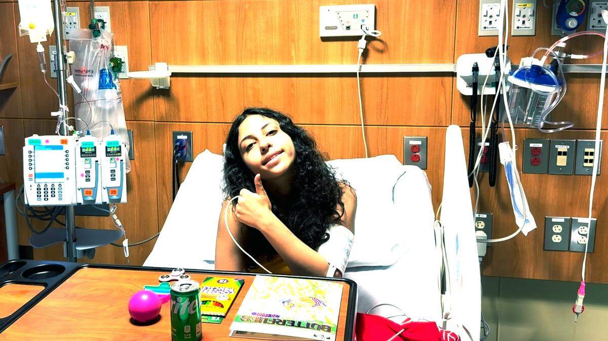 Ella Velez, 15, is among the first pediatric patients in the world to receive the TZIELD infusion, the first prescription drug to interfere with the body’s autoimmune process and delay the onset of type 1 diabetes by two to seven years.