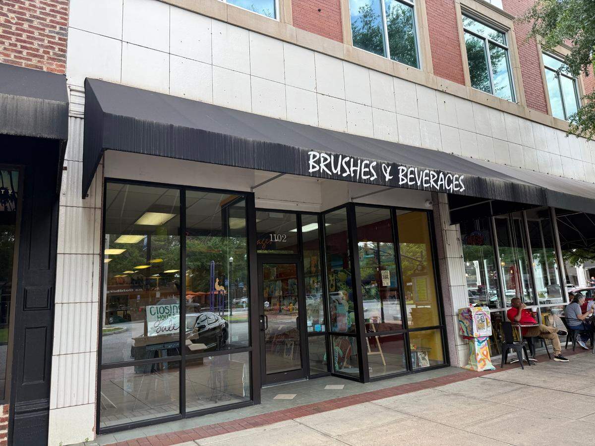 Brushes and Beverages, 1102 Broadway in Columbus, is closing on June 13. The store was open for 18 years.