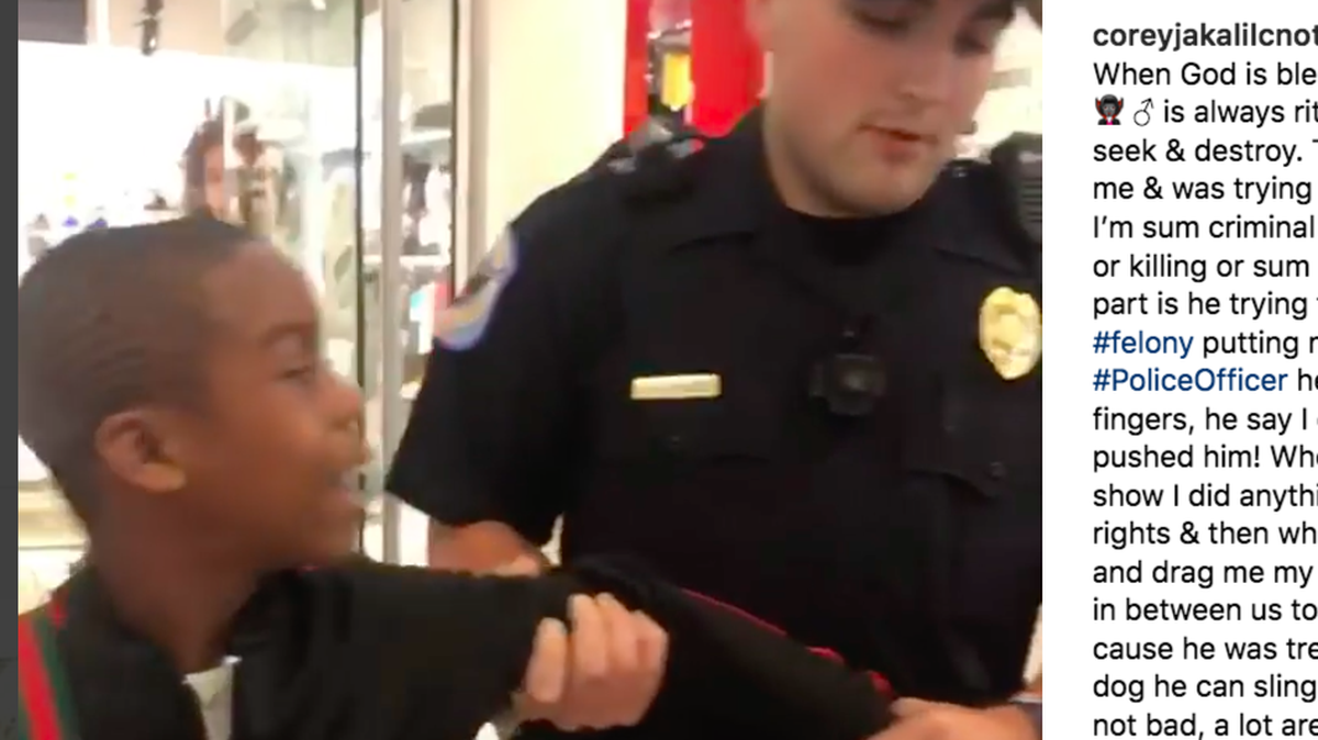Outrage erupted after video showed a Cobb County, Georgia officer restraining 12-year-old Corey Jackson or Lil C-Note, a rapper who has been on the show Ellen. Jackson was arrested and charged with a felony.