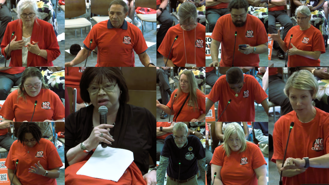 Over a dozen Columbus residents plead with city council for data center moratorium