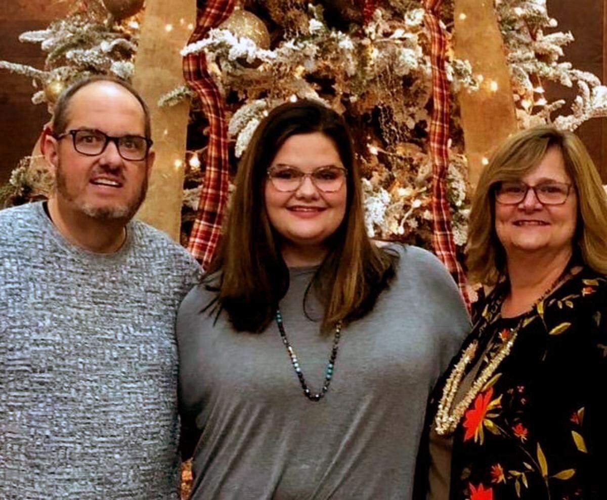 From left, Brian, Victoria, and Barbara Moushon.