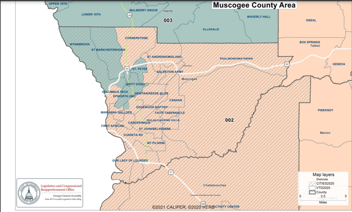 The newly approved congressional map for Columbus gives more of the city to the 2nd District.