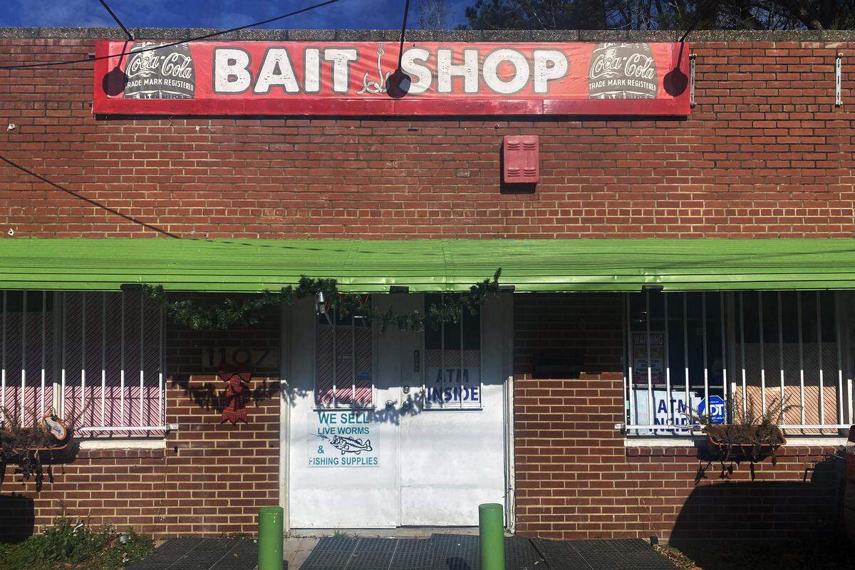 The Bait Shop, 1107 54th St. in Columbus, is pictured Dec. 23, 2025.