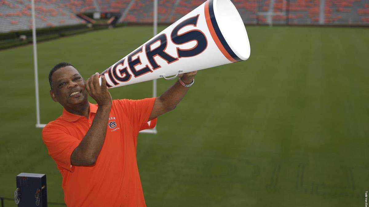 Phenix City native Linwood Moore became Auburn University’s first black cheerleader in 1974