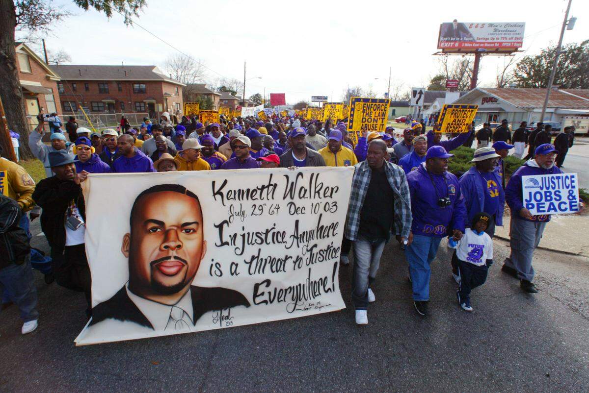 Kenneth Walker was fatally shot by a law enforcement officer the night of Dec. 10, 2003 during a traffic stop in Columbus. Thousands marched from the Columbus Civic Center to the Government Center in Jan. 2015 in his memory and to call for justice.