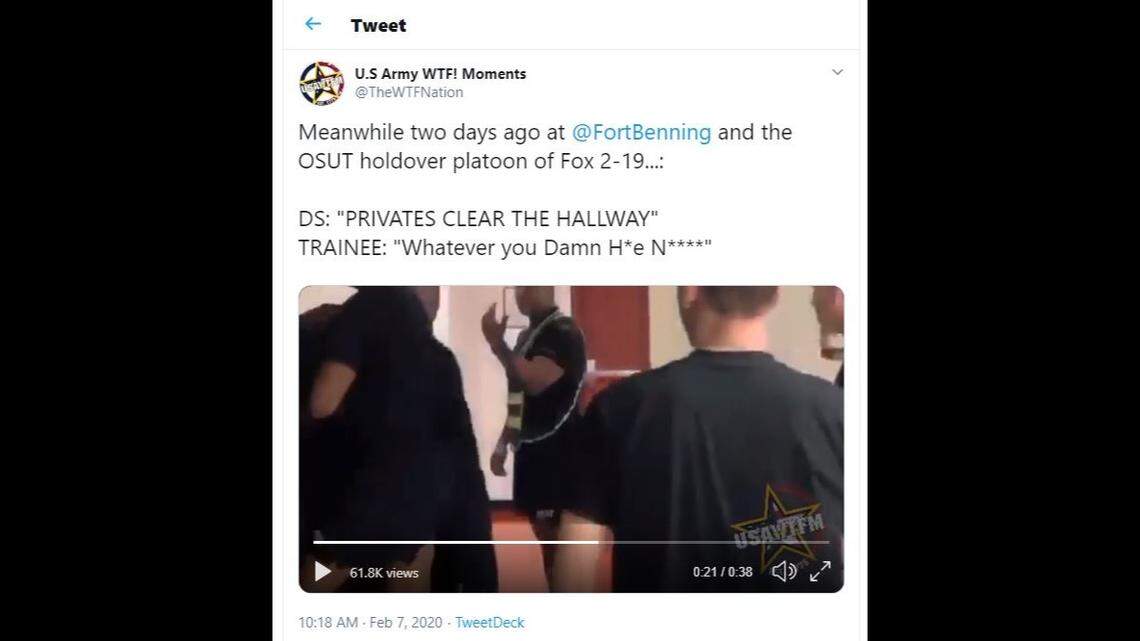 Fort Benning drill sergeant seen choking trainee during alleged assault captured on video