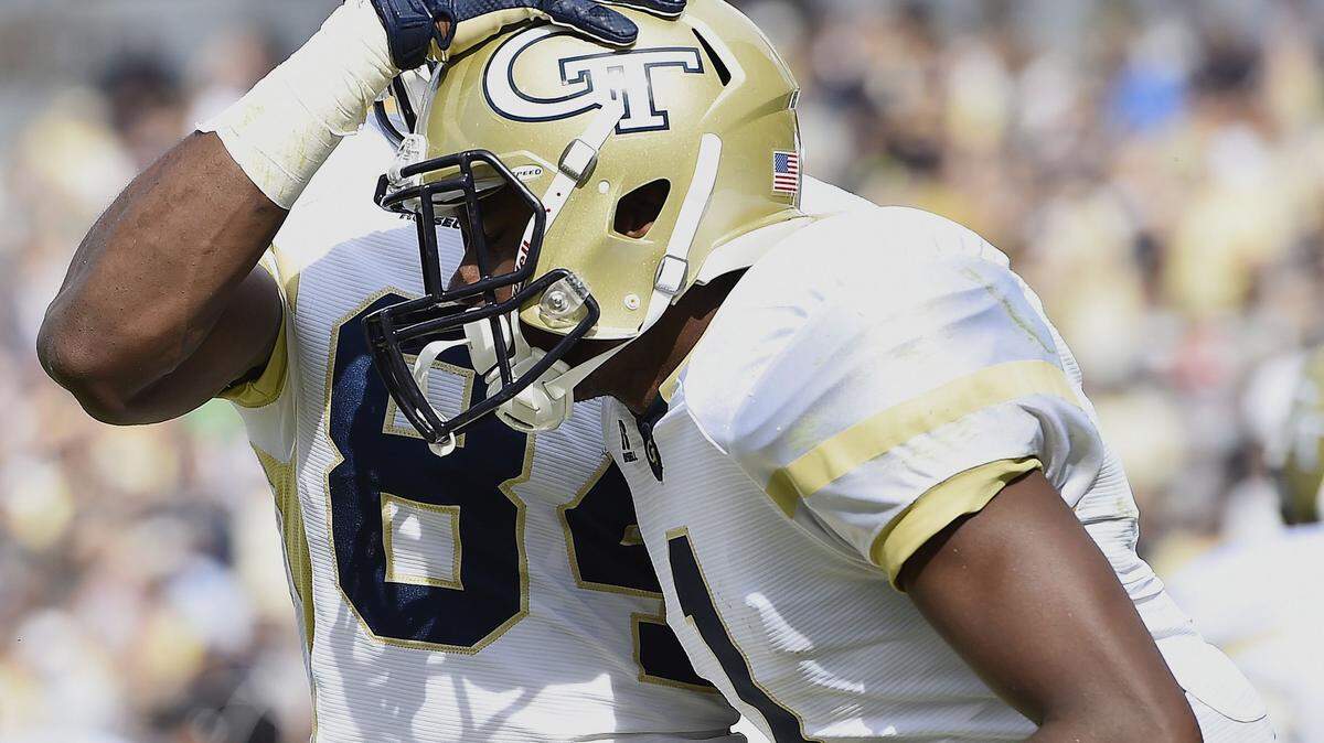 MIKE STEWART/Associated PressGeorgia Tech running back Qua Searcy, right, celebrates his touchdown with Georgia Tech wide receiver Micheal Summers during the first half against Tulane Saturday in Atlanta.