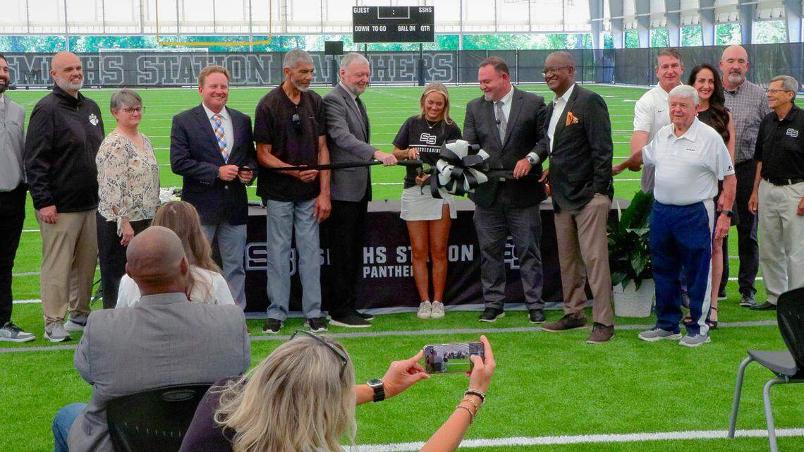 Smiths Station High School hosted a ribbon-cutting ceremony April 17, 2026, to celebrate completion of the school’s new Indoor MultiPurpose Athletics Complex.