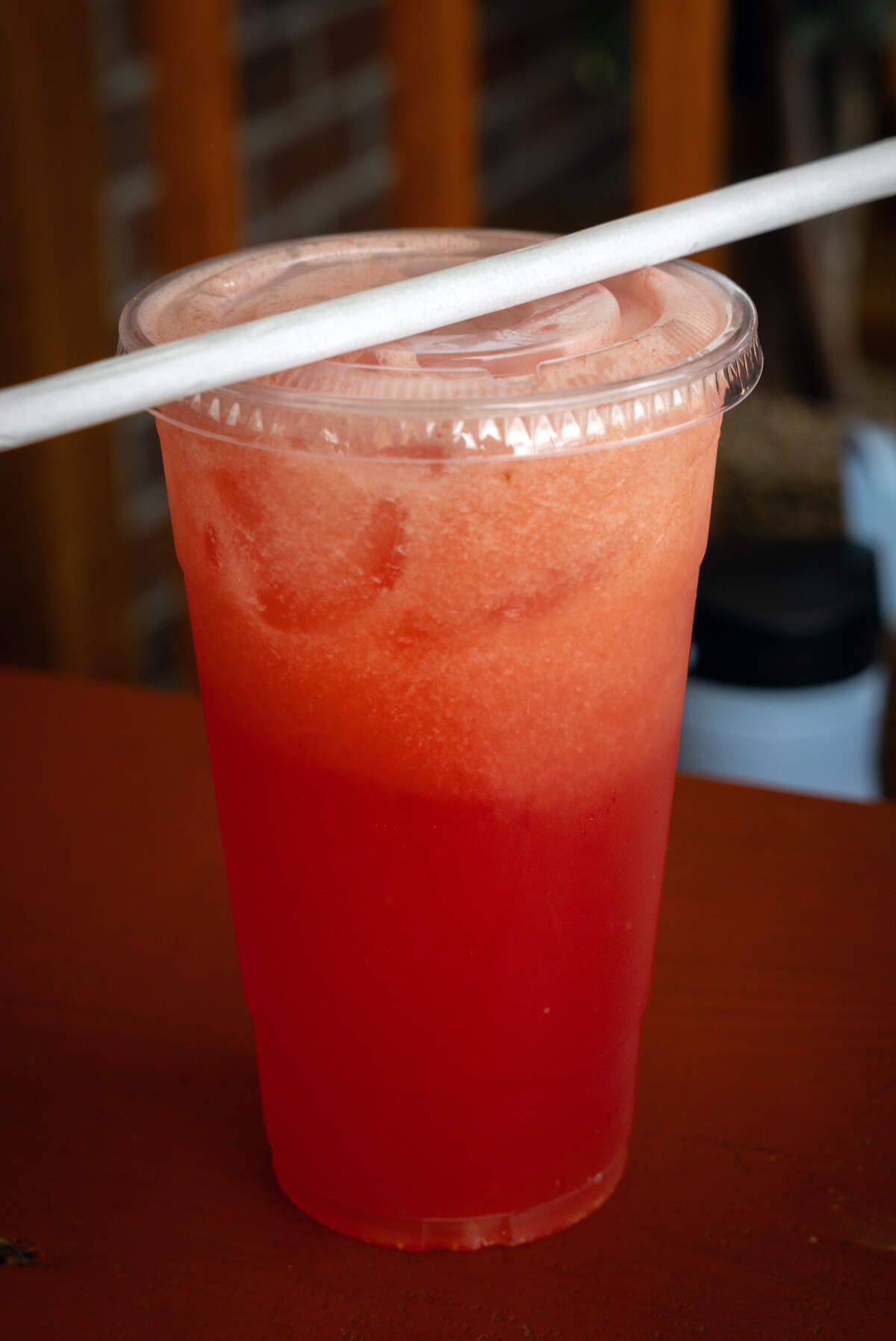 Ledger-Enquirer intern Madeline Shapiro stopped by Snacks Chabelita for lunch, and ordered the three taco combo. She selected the watermelon agua fresca as her drink.