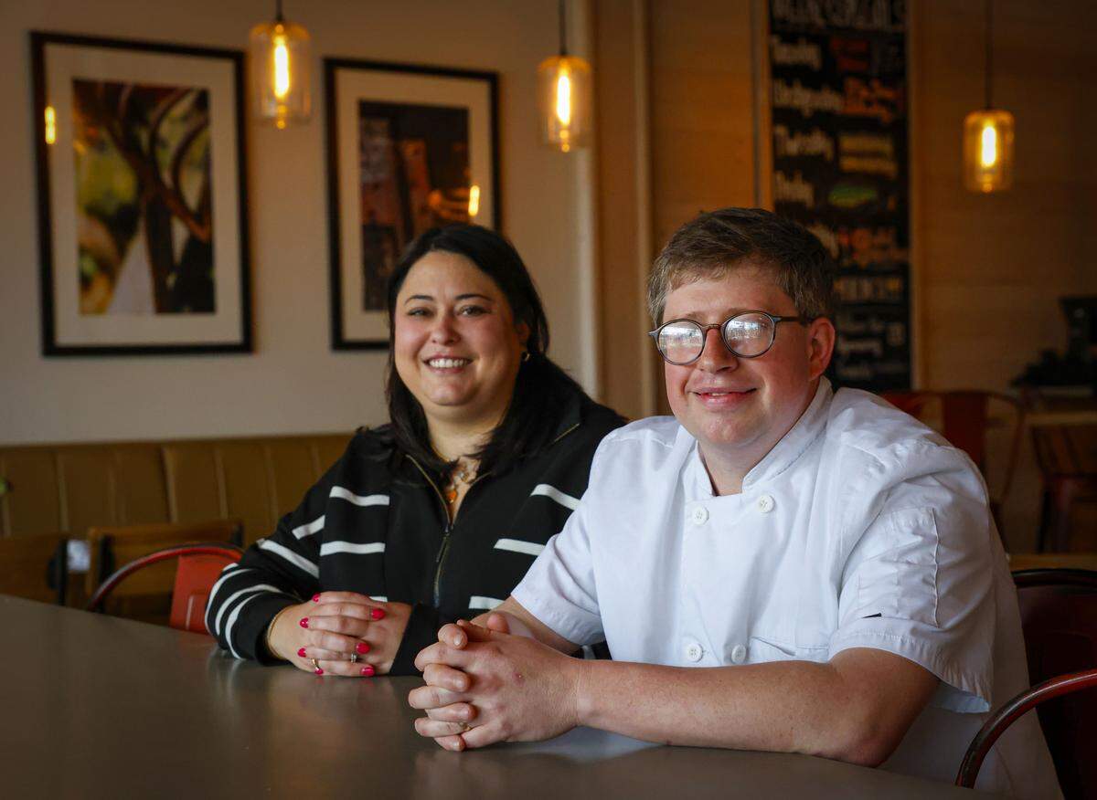 Scott, right, and Wesley Ailsworth talk with the Ledger-Enquirer on March 11, 2026, about their plans to transform the Wicked Hen Restaurant in Columbus into Lou Lou’s Bistro and Foster’s Bar.