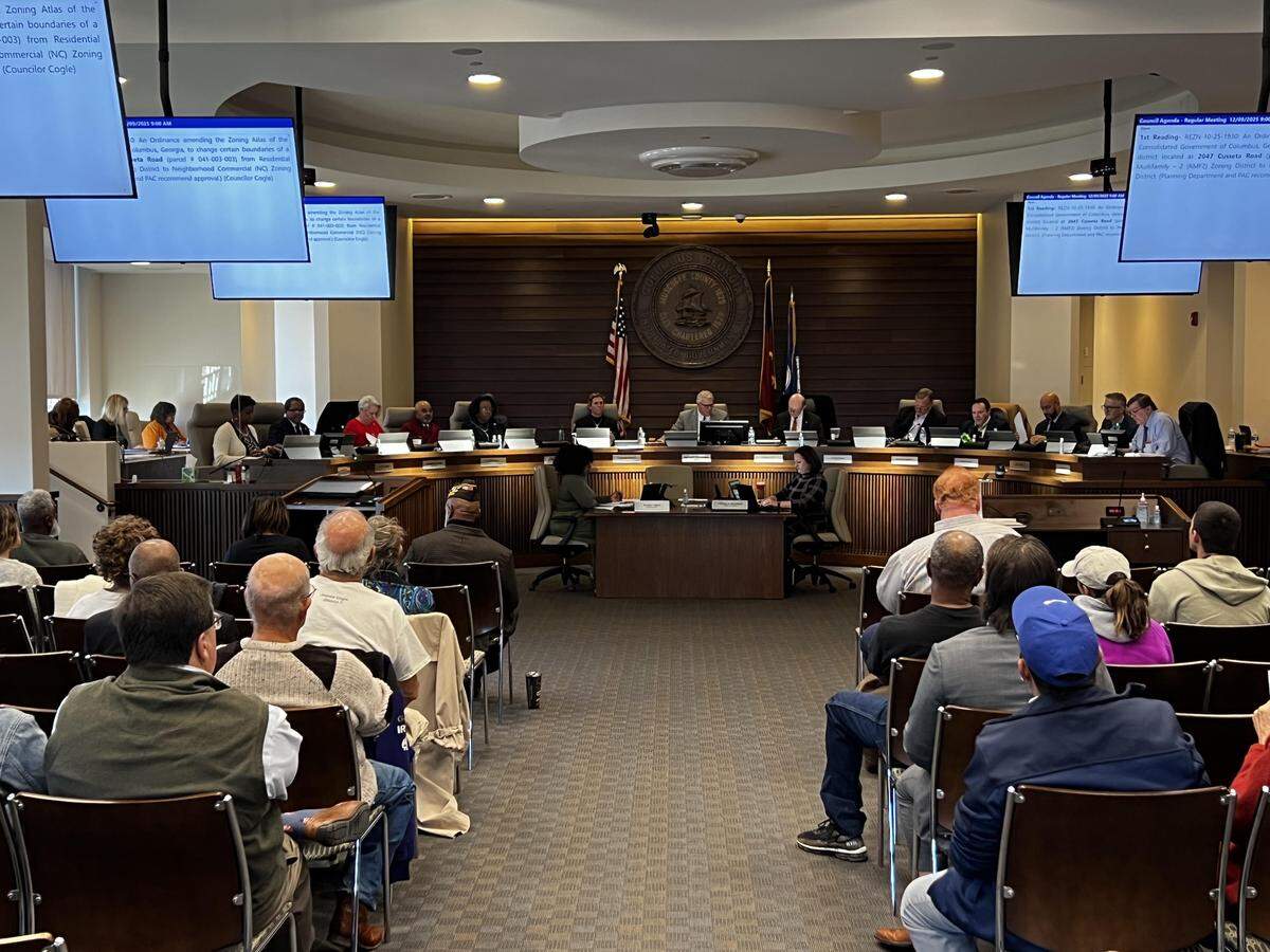 Columbus Council meets Dec. 9, 2025.