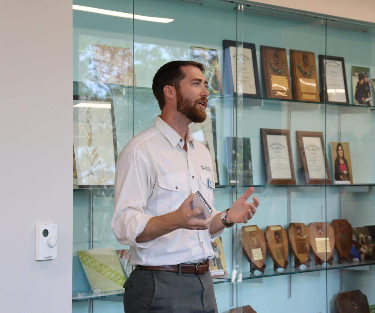 Henry Jacobs, Chattahoochee Riverkeeper Director, announced to the media the official partnership between the CRK and CSU’s biology lab for water testing and analysis.