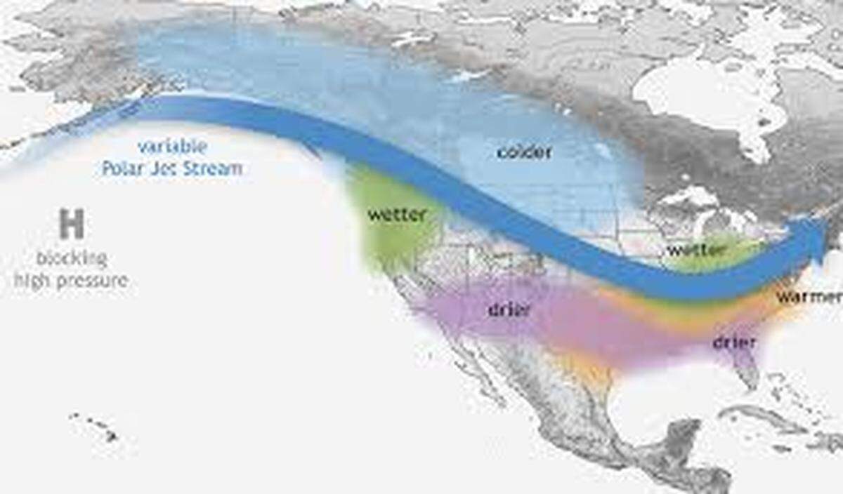 La Nina contributes to the irractic weather patterns in the South.