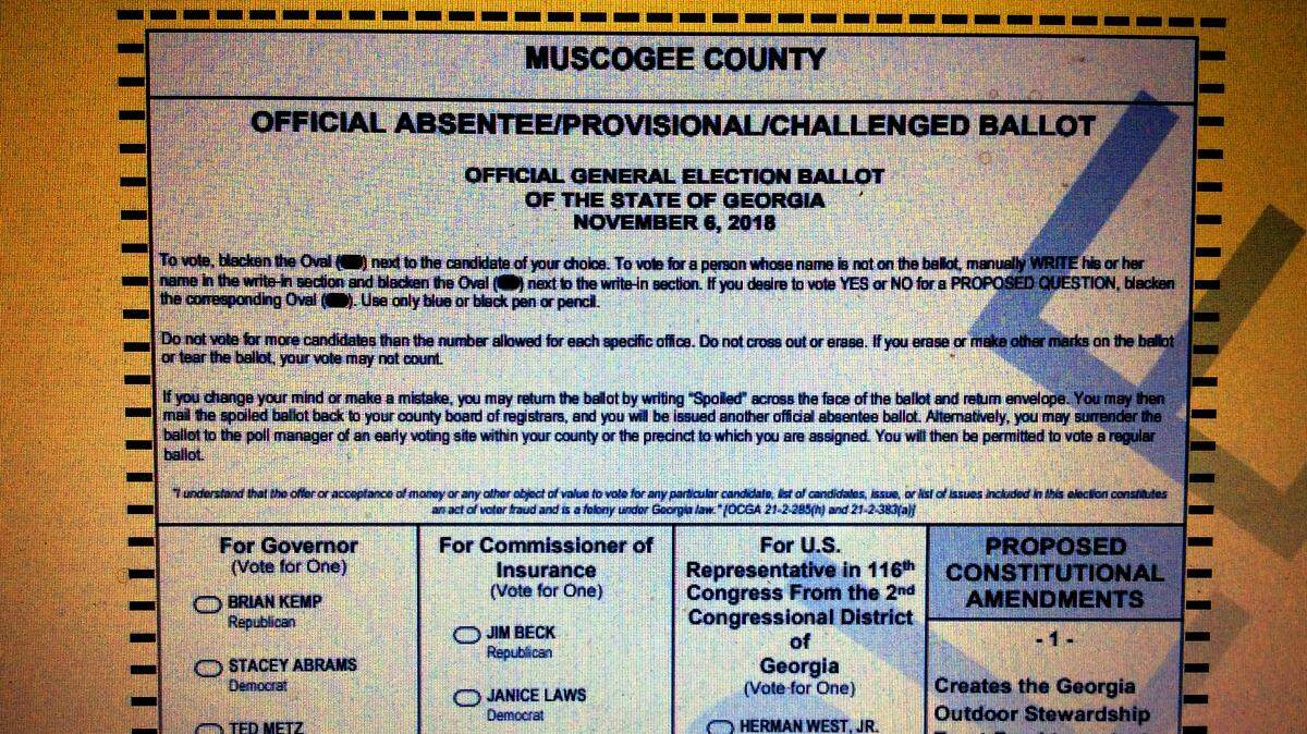 Sample ballots are online at the Georgia Secretary of State’s “My Voter Page,” www.mvp.sos.ga.gov.