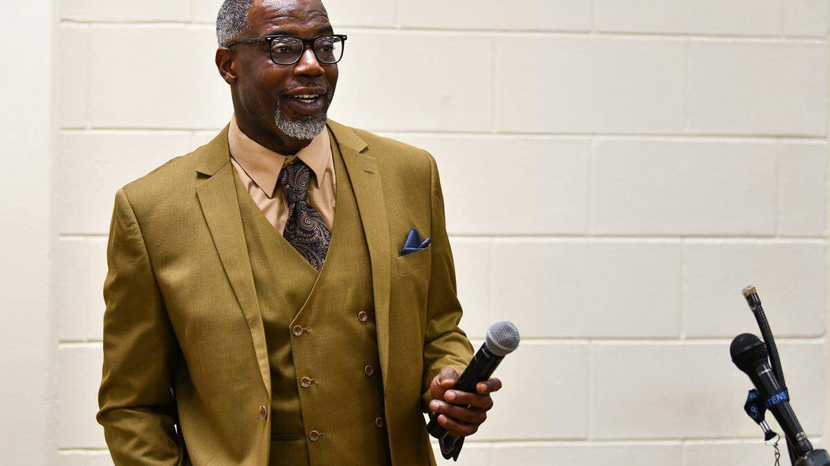 Kendrick High School’s new head football coach Robert Martin Jr. was introduced to the community during a press conference Thursday afternoon at Kendrick High School. 03/03/2022
