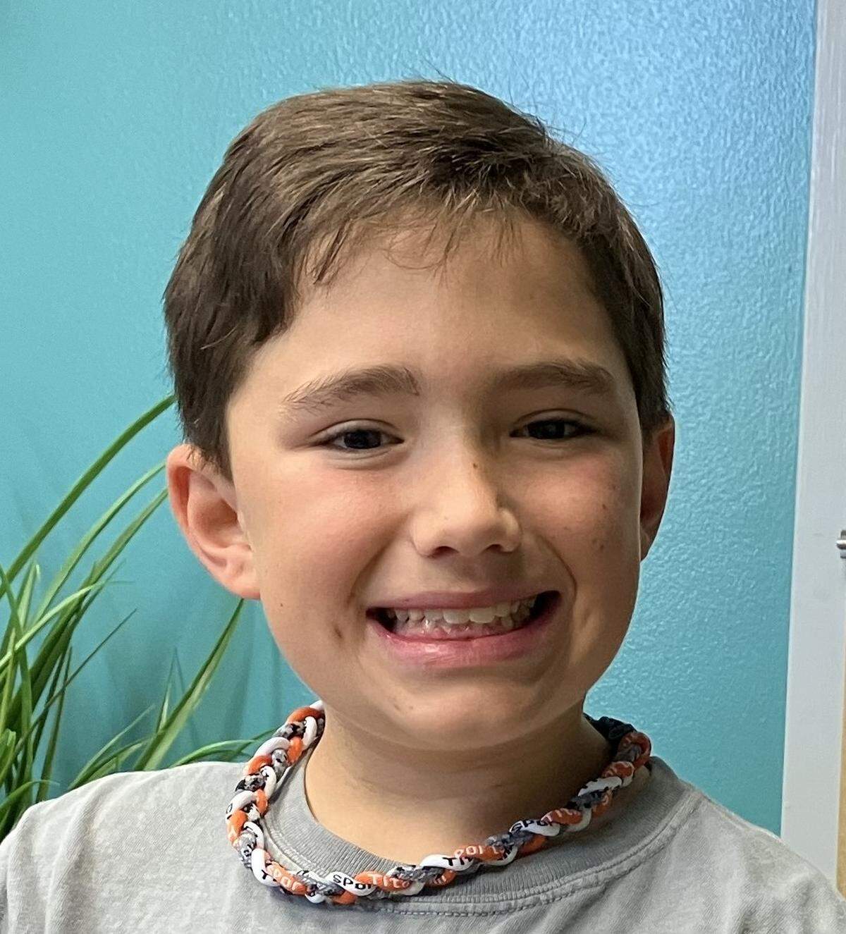 Patrick Hardcastle, pictured May 8, 2026, is a fifth-grader at Clubview Elementary School.