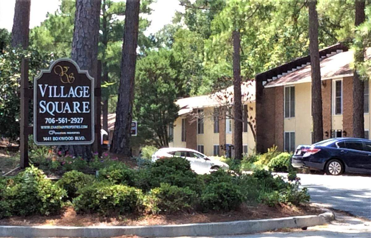 The midtown Village Square apartments complex is on Boxwood Boulevard, off Macon Road behind the Columbus Public Library.
