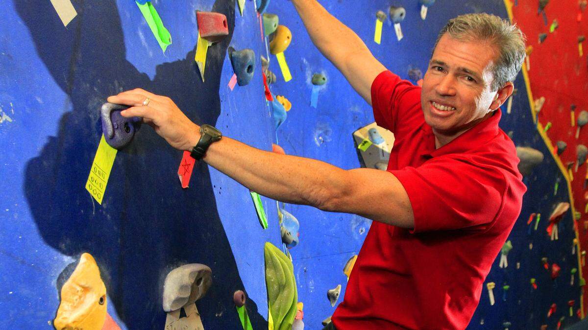 Mike Haskey/mhaskey@ledger-enquirer.comMarc Heileman, owner of Treadstone Climbing Gym, in addition to operating a facility with climbing walls,also works with clients to install similar equipment on their own properties.