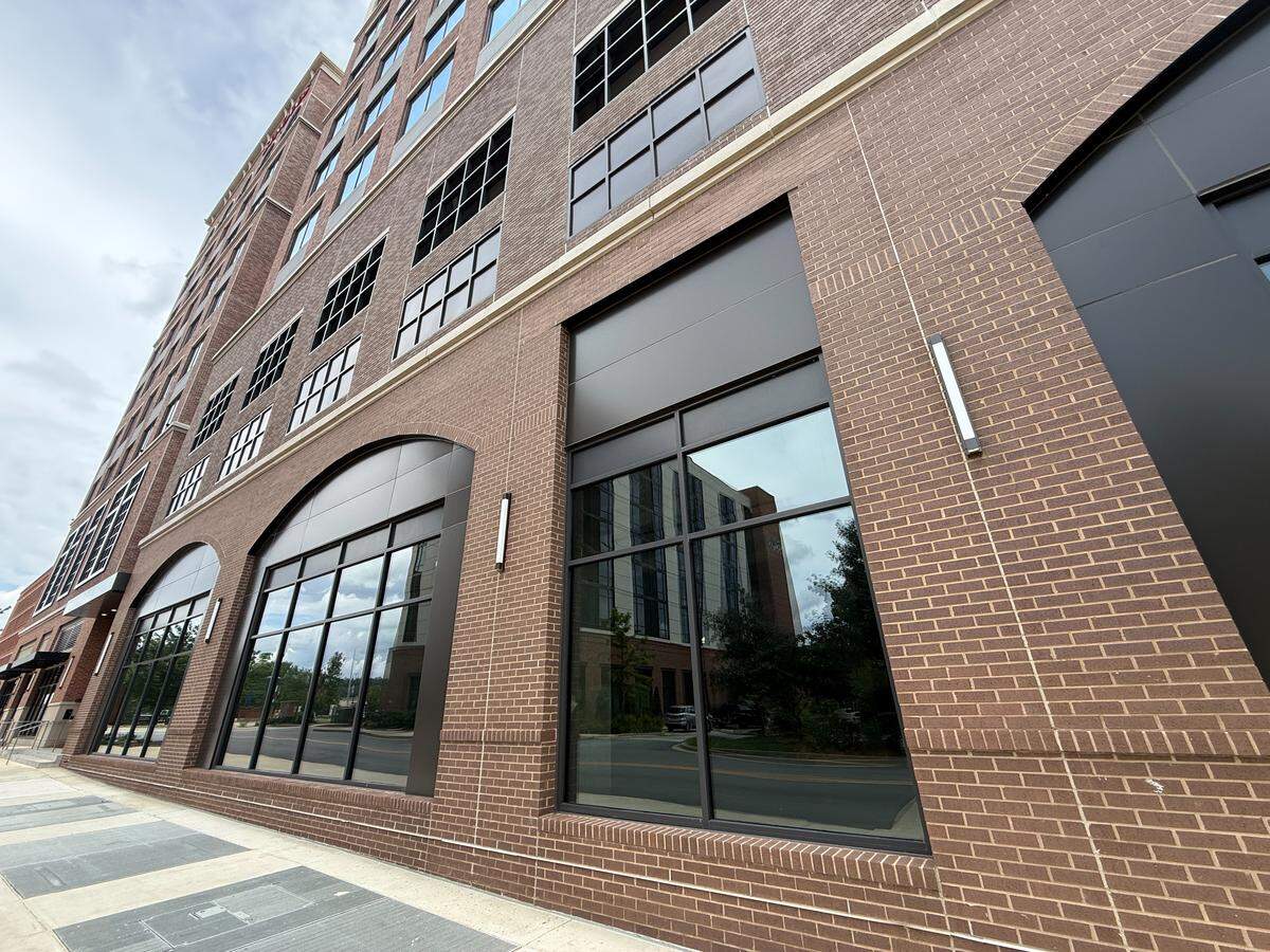 Pinnacle Financial Partners has announced a new investment in its Columbus riverfront office, Synovus Place, pictured May 28, 2026. The company plans to expand its office with a 31,000-square-foot addition to its first floor. The total square footage after the build-out will be 220,000 square feet.