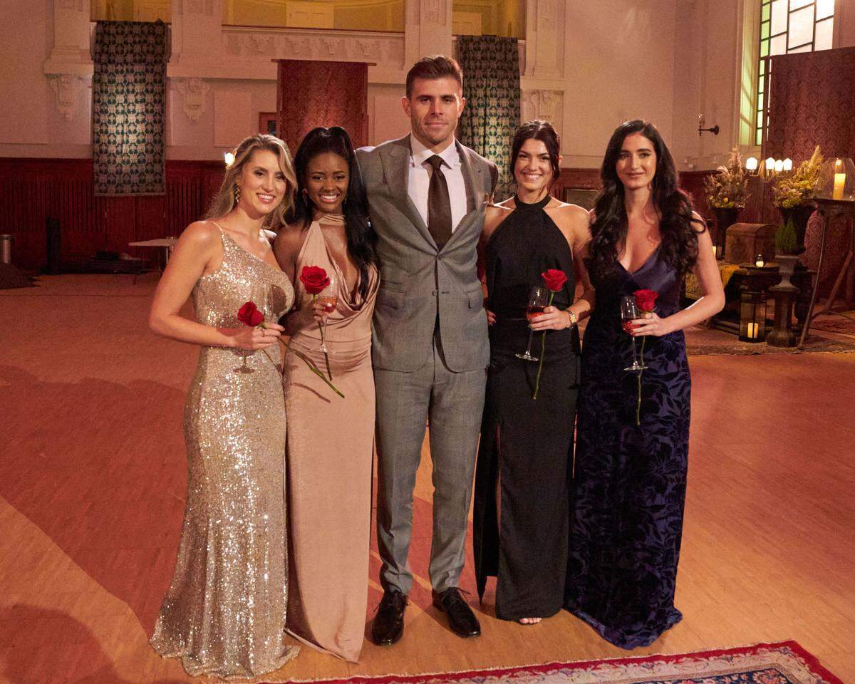 THE BACHELOR - Zach’s final four women: Kaity, Charity, Ariel and Gabi.