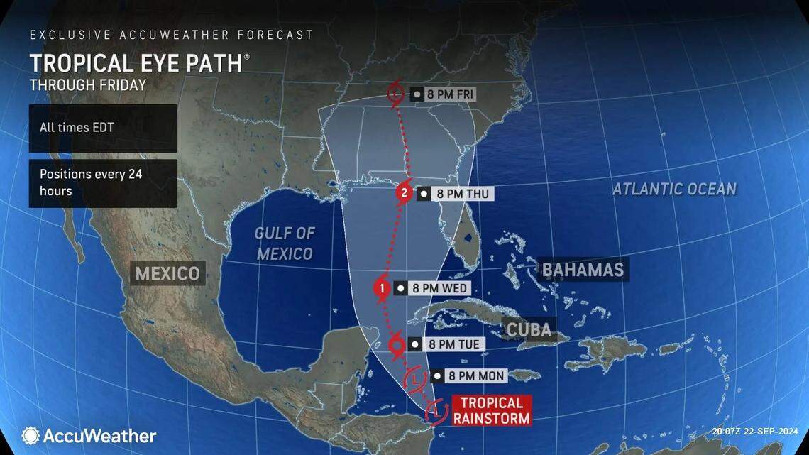 Tropical rainstorm brewing in the Caribbean may hit Georgia. Will it turn into hurricane?