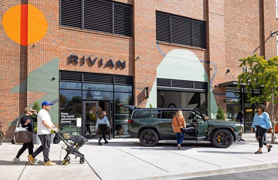 Rivian showroom in Atlanta’s Ponce City Market.