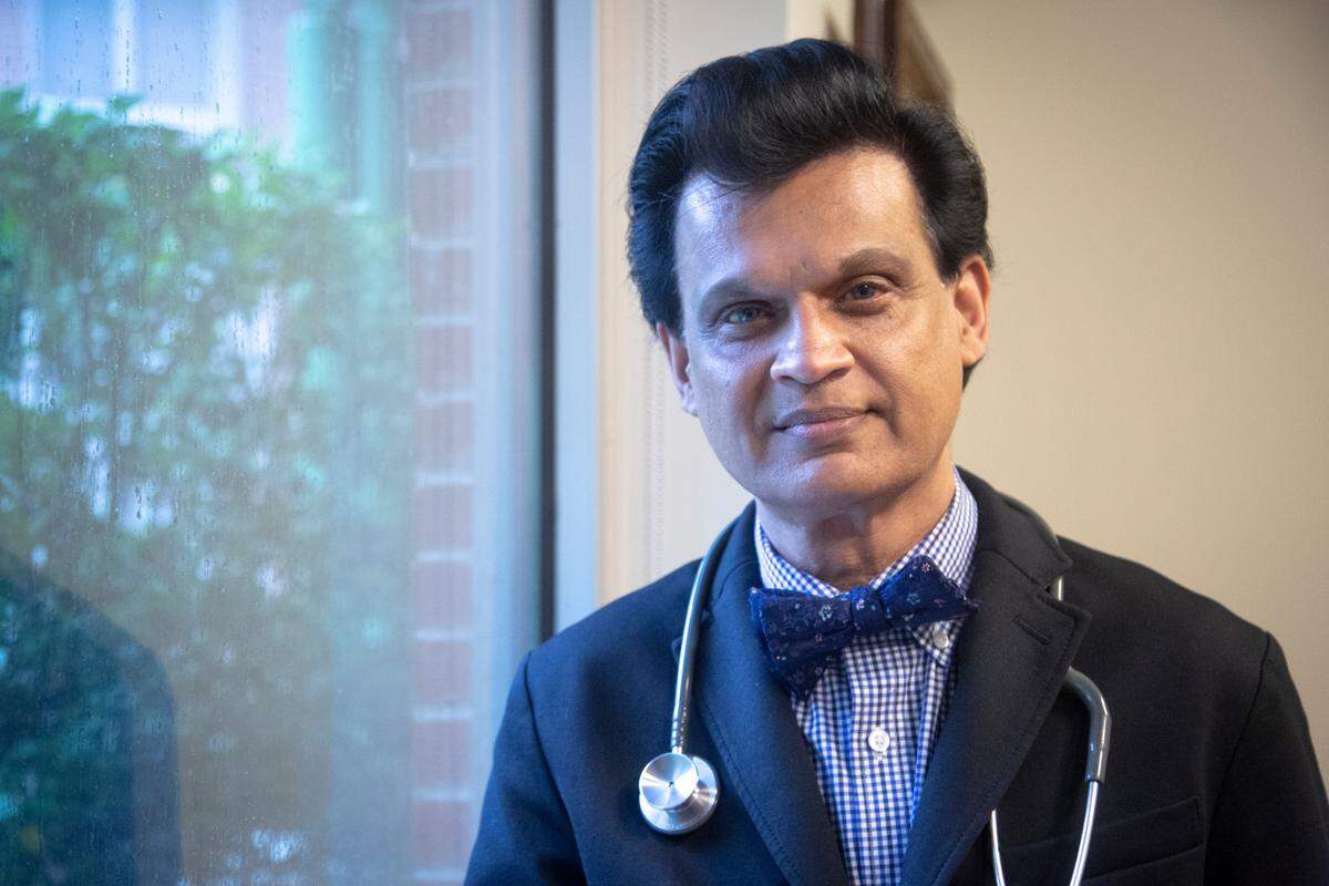 Stroke neurologist Dr. Vipul Parekh at St. Francis-Emory Hospital on May 26, 2022, in Columbus, Ga.