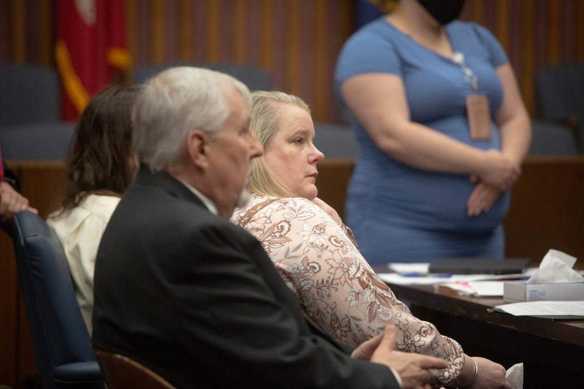 Heidi Savage and Richard Noble, Jessica Oberlin’s parents, testified in Superior Court before Zachary Norris plead guilty to five misdemeanor charges related to Oberlin’s death after an accident on Double Churches Road, in Columbus, Ga. on May 13, 2022.