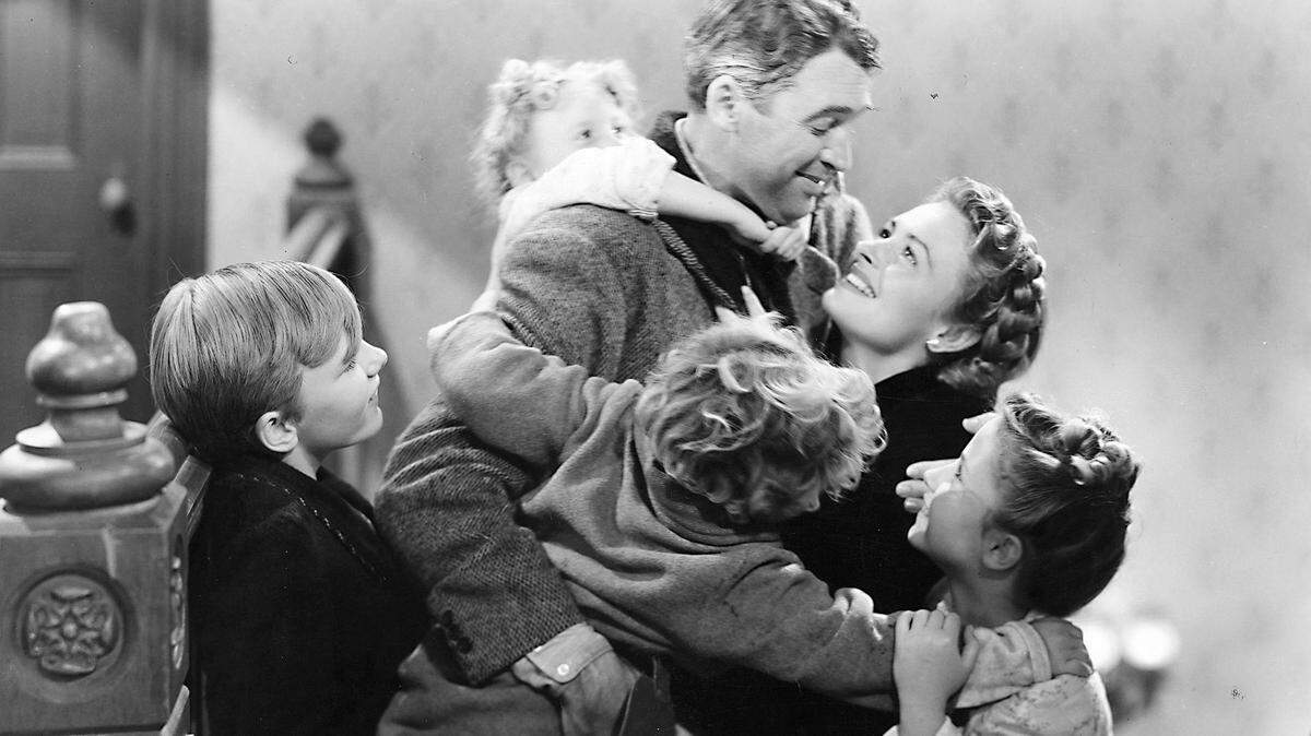 James Stewart stars in the film classic “It’s a Wonderful Life.”