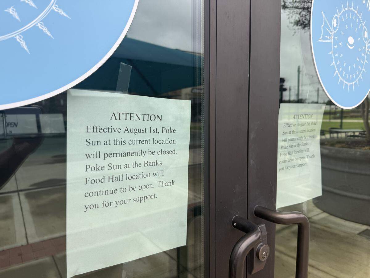 Poke Sun’s Midland Commons location, 6835 Midland Commons Blvd, permanently has closed in Columbus. The closure went into effect Aug. 1.