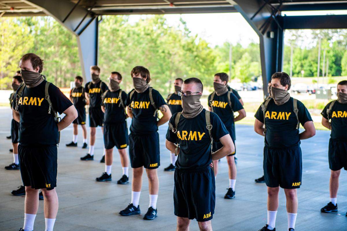 FORT BENNING, Ga. - Maj. Gen. Gary M. Brito, commanding general of the Maneuver Center of Excellence, hosts a visit from Secretary of the Army Ryan McCarthy, Sgt. Maj. of the Army Michael A. Grinston and their guests Georgia Sens. David Perdue and Kelly Loeffler. (U. S. Army photo by Patrick A. Albright, Maneuver Center of Excellence Photographer)