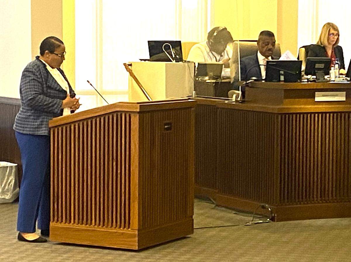 Columbus Finance Director Angelica Alexander responds to an internal audit that found a shortfall in revenue collections over a span of years.