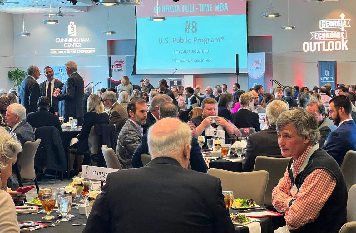 The 2024 Georgia Economic Outlook at Columbus State University, a partnership between the University of Georgia and Columbus State University, provided an economic forecast to Columbus-area business civic leaders. 01/23/2024