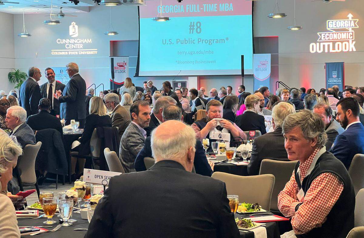 The 2024 Georgia Economic Outlook at Columbus State University, a partnership between the University of Georgia and Columbus State University, provided an economic forecast to Columbus-area business civic leaders. 01/23/2024