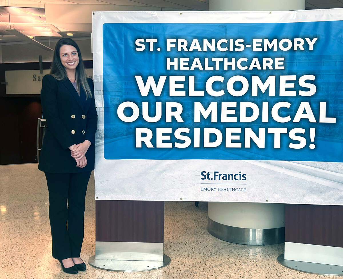Dr. Jessica Withey is a resident in St. Francis_Emory Healthcare’s first internal medicine resident class. 06/24/2022