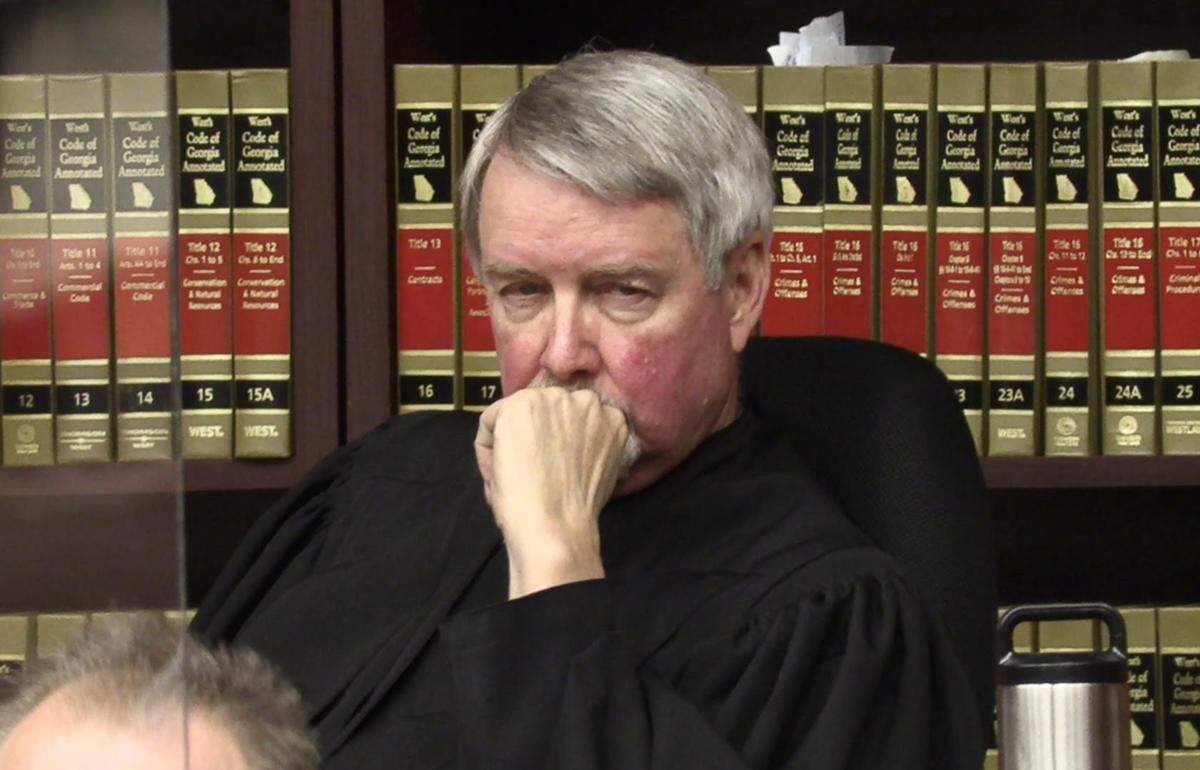 Senior Judge David Emerson is presiding over the murder trial.