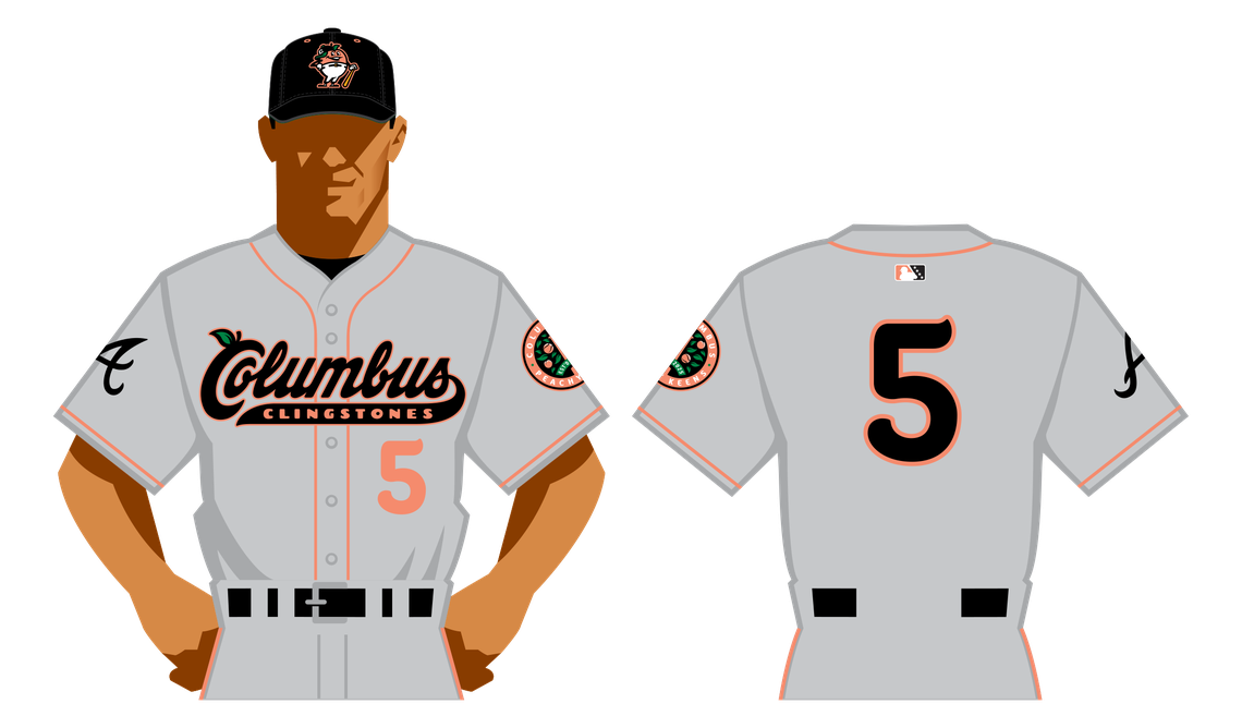 This is a rendering of the gray jersey for the Columbus Clingstones, the Atlanta Braves Double-A minor league baseball affiliate moving from Mississippi to the Chattahoochee Valley.