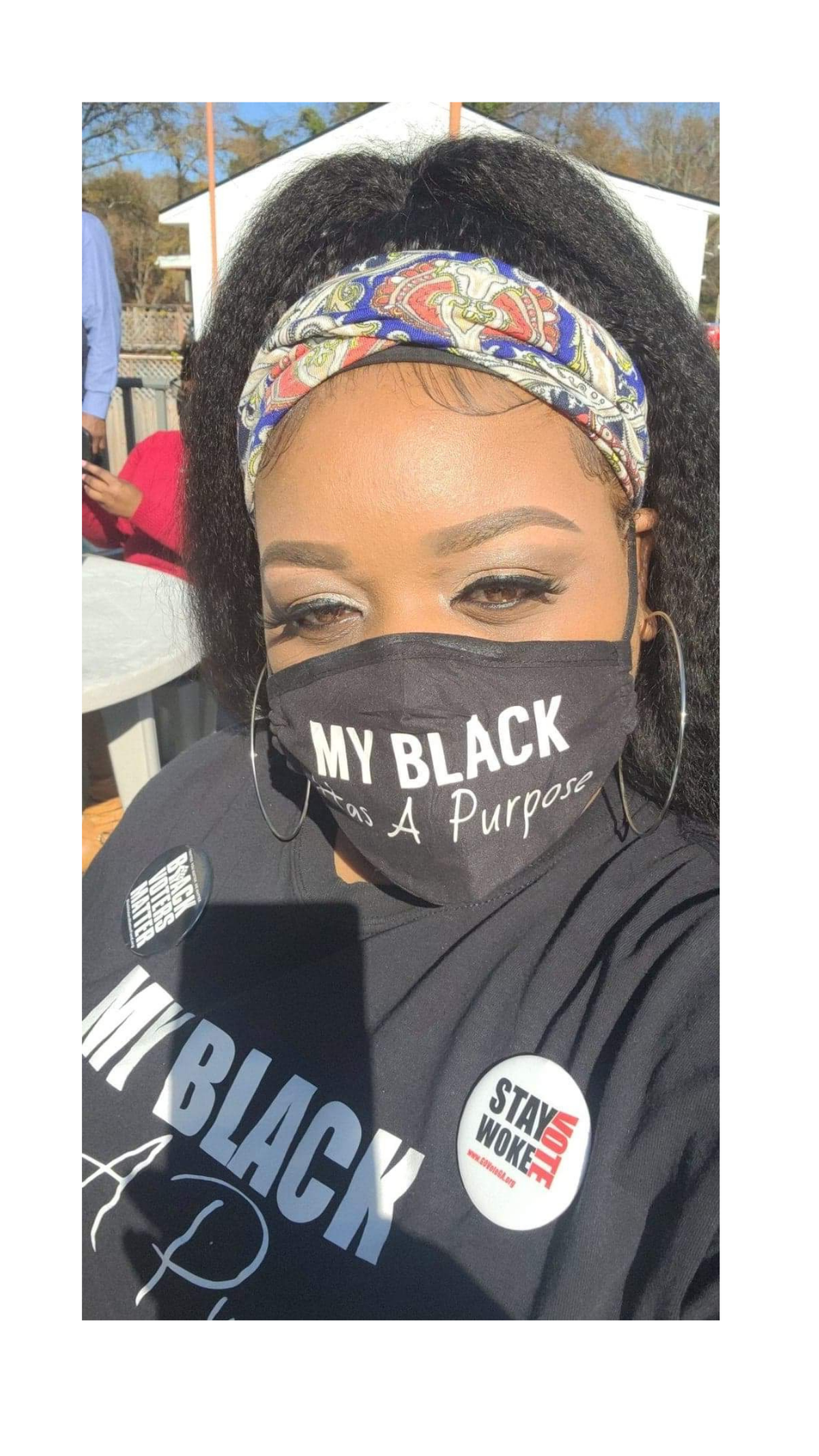 Tacara Hemingway, founder of My Black Has A Purpose, helped register and educate voters during the November 2020 and January 2021 runoffs. She’s critical of Georgia’s new voting laws