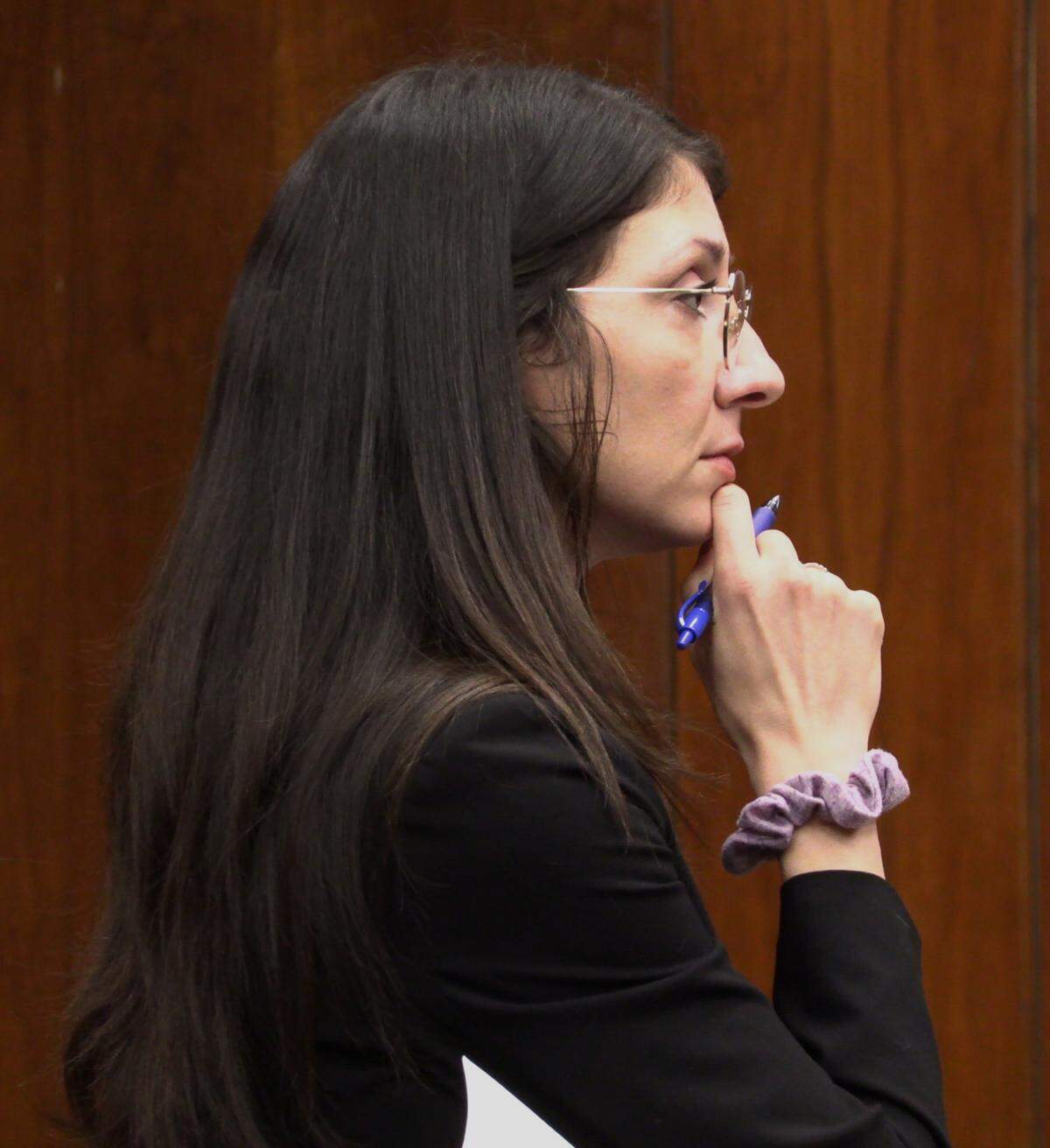 Assistant District Attorney Veronica Hansis listens to witness testimony Wednesday morning during the trial of Cyrus Howard Sr. 11/02/2022