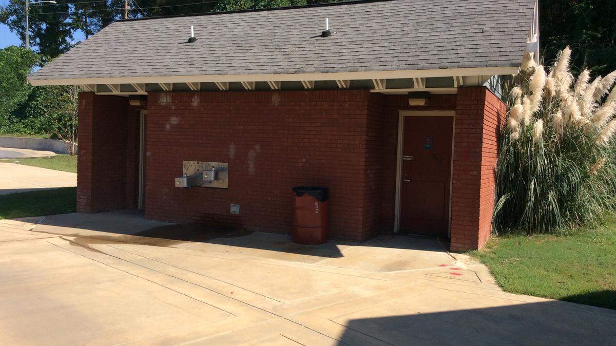 Restrooms near the North Highlands Dam on the Chattahoochee Riverwalk are closed but the water fountains work. Sewer work is required before the restrooms reopen, a city official said.