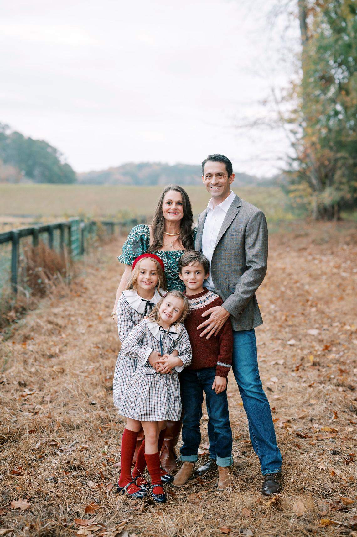 Lauren Brinks, granddaughter of late Blue J Barbershop owner David McGee, is pictured with her husband, Jonathan, and her three children: Charlotte, Bridger and Clara Mae.