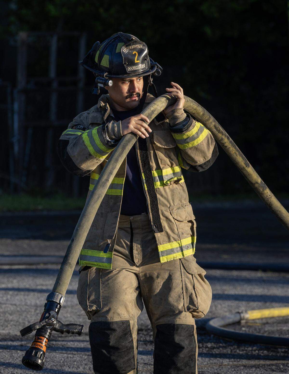 A fire April 15, 2026, at Rosehill Seafood, 2621 Hamilton Road in Columbus, has been put out, and a suspect has been arrested and charged with arson, according to Columbus Fire & EMS Deputy Chief Daniel Macon.