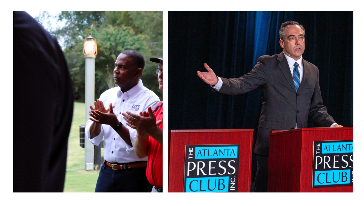 Fitz Johnson (left) and Peter Hubbard (right) faced off last November. They could face off again if Johnson wins the May primary.