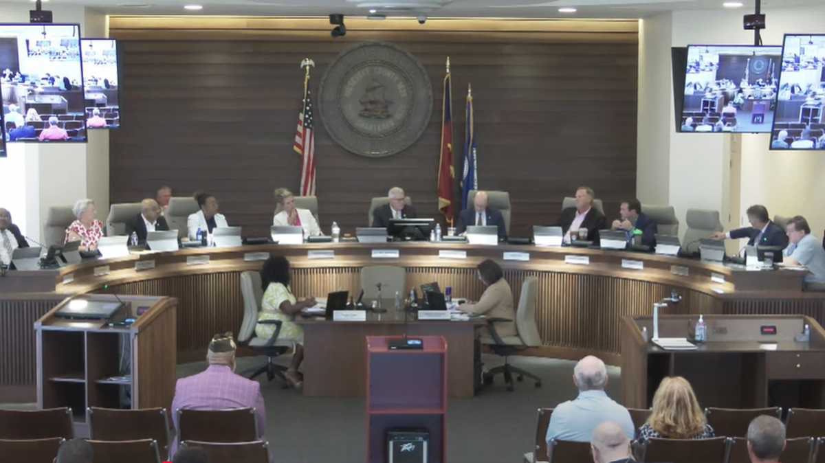 This is a screenshot from the video recording of the June 17, 2025, Columbus Council meeting.