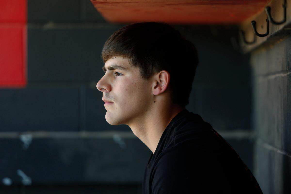Central High School baseball player Hunter Wippert