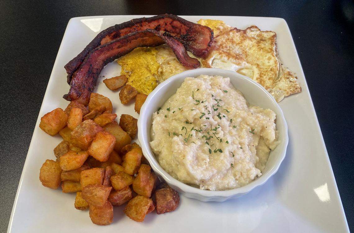 Ledger-Enquirer visual journalist Mike Haskey ordered the Two Egg Equation at Breakfastology Cafe, 5156 River Road, Suite C, in Columbus.