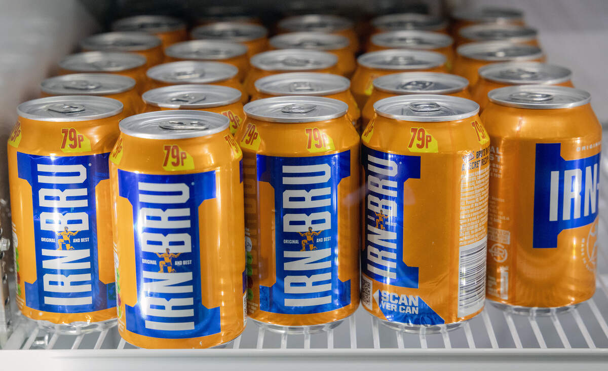 The Caledonia Cafe, 2218 Wynnton Road in Columbus, sells Scottish drinks like Irn-Bru, pictured June 23, 2026.