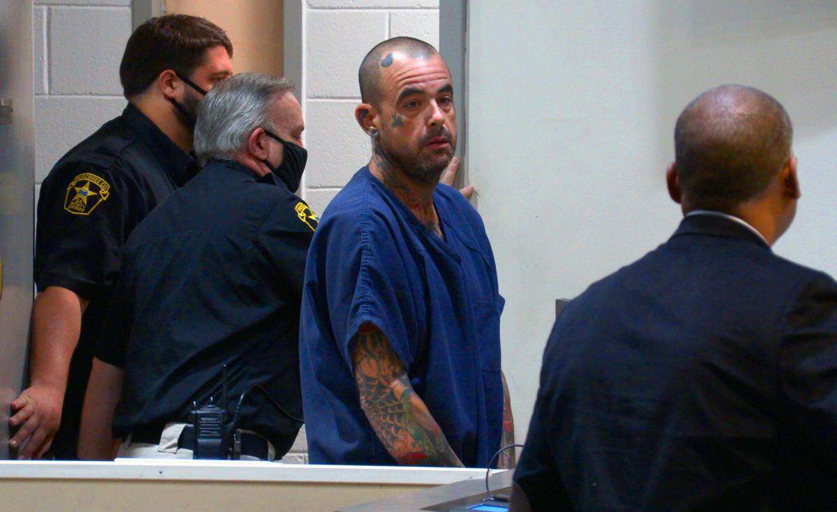 Joshuah Fredette, center, appeared in Columbus Recorder’s Court Tuesday morning for a preliminary hearing. Fredette and a 14-year-old male juvenile have both been charged with murder in the death of Emily McDaniel. The juvenile also appeared at the hearing
