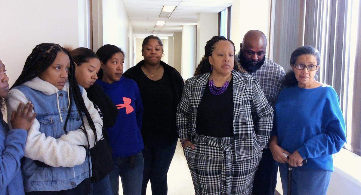 The family of De Ann King speaks with the media Friday morning after Marcus Dewayne King pleaded guilty to fatally stabbing De Ann King in 2019. Marcus Dewayne King was sentenced to life in prison after his guilty plea. 10/28/2022